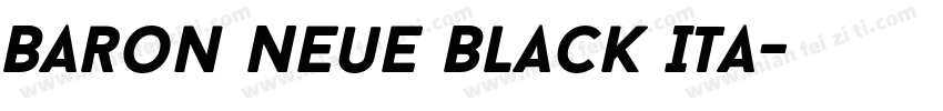 Baron Neue Black Ita字体转换